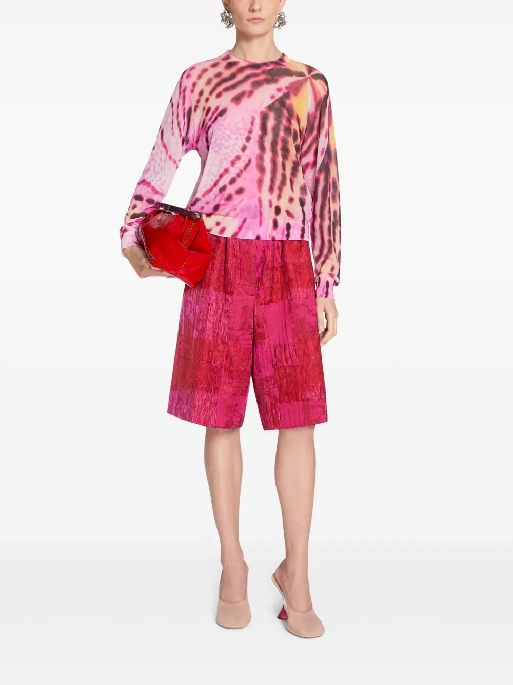 DRIES VAN NOTEN Trui met bloemenprint - Roze