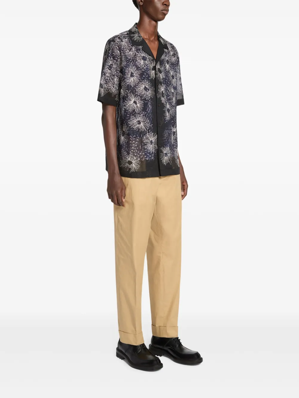 DRIES VAN NOTEN Plooibroek Beige