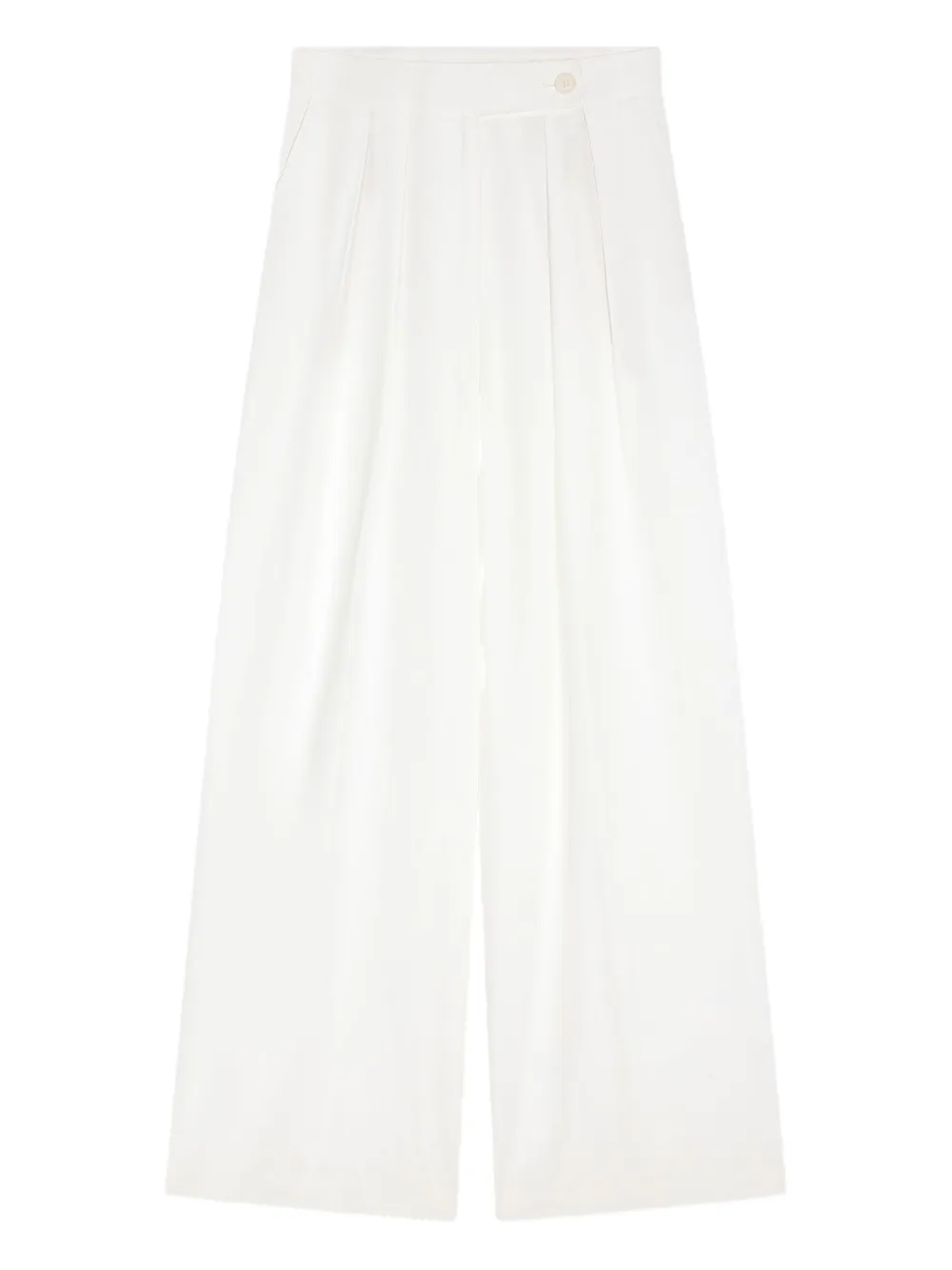 pleated wide-leg trousers