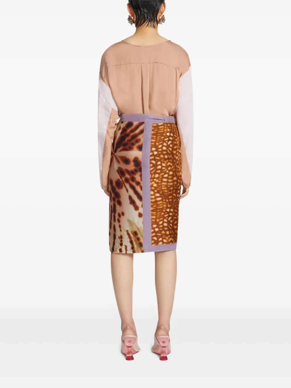 DRIES VAN NOTEN Wikkelrok Bruin