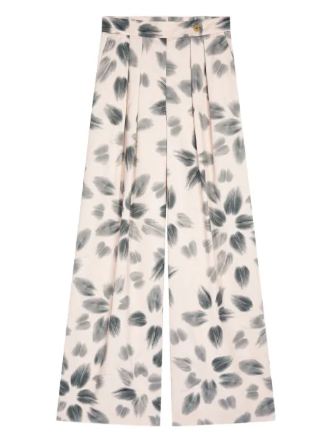DRIES VAN NOTEN pleated wide-leg trousers