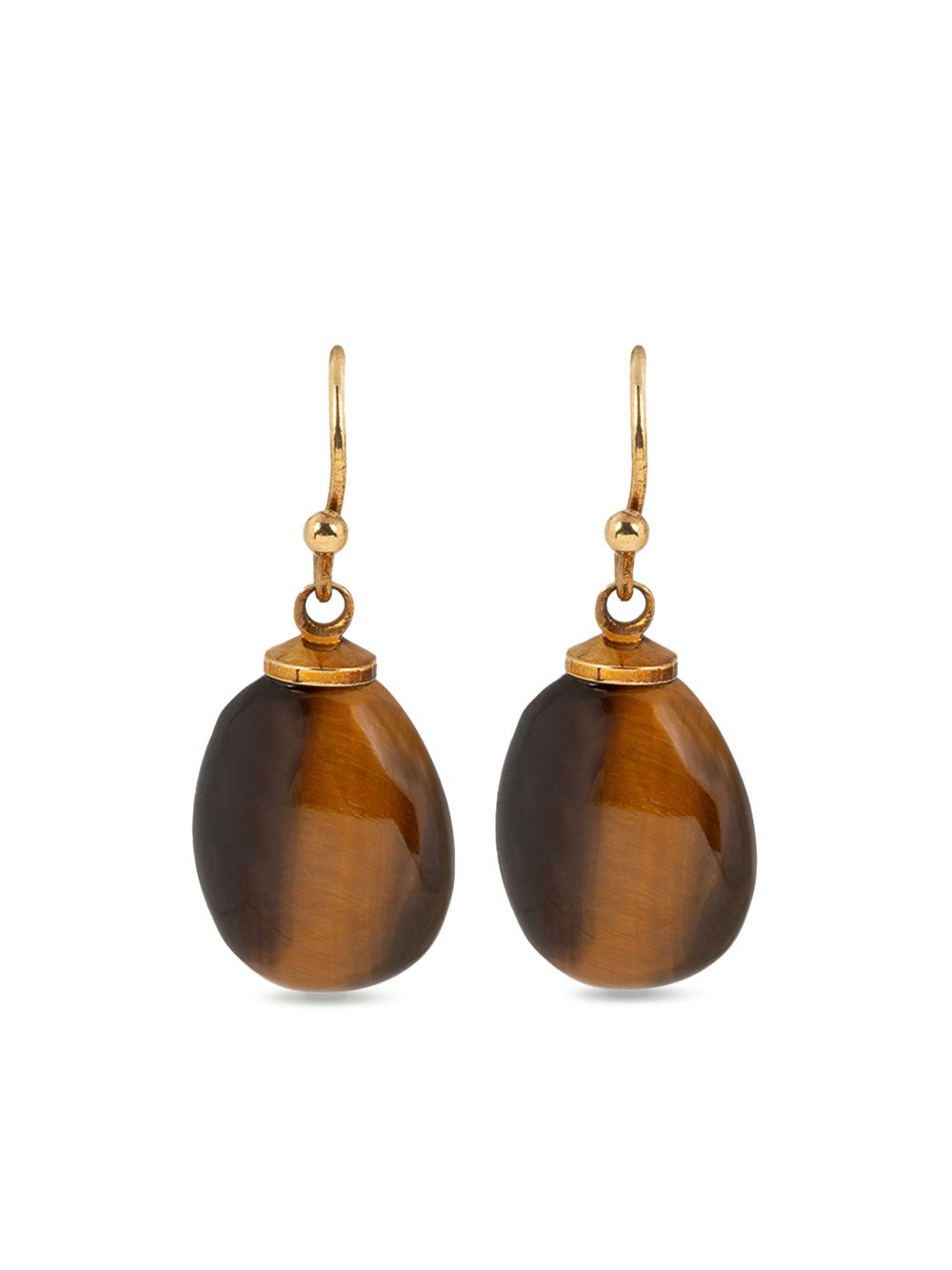 brass drop earrings