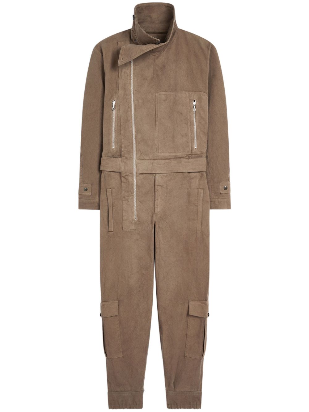 DRIES VAN NOTEN aviator jumpsuit - Neutrals