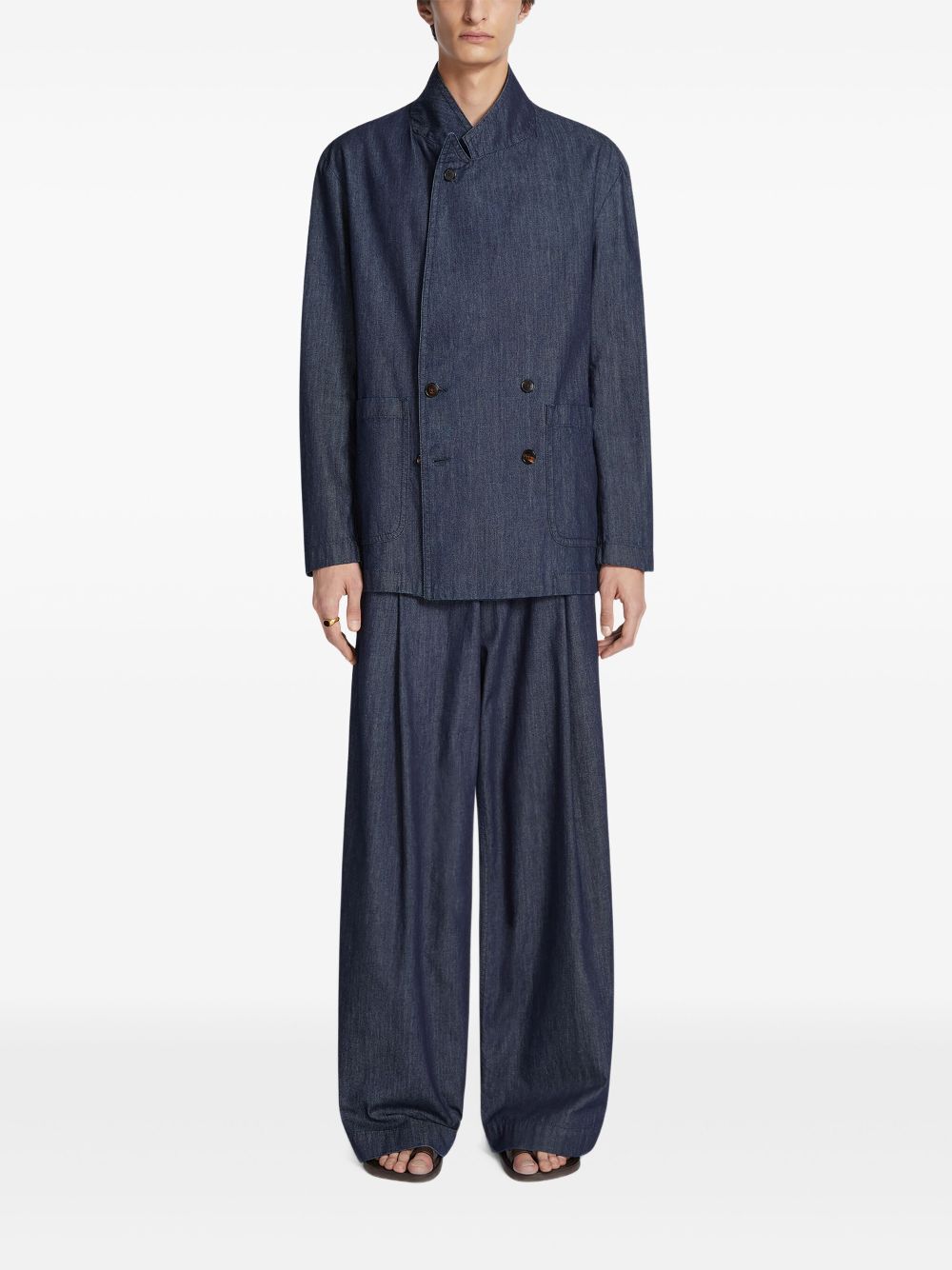 DRIES VAN NOTEN wide-leg jeans - Blauw