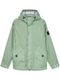 Stone Island crinkled-finish coat - Green