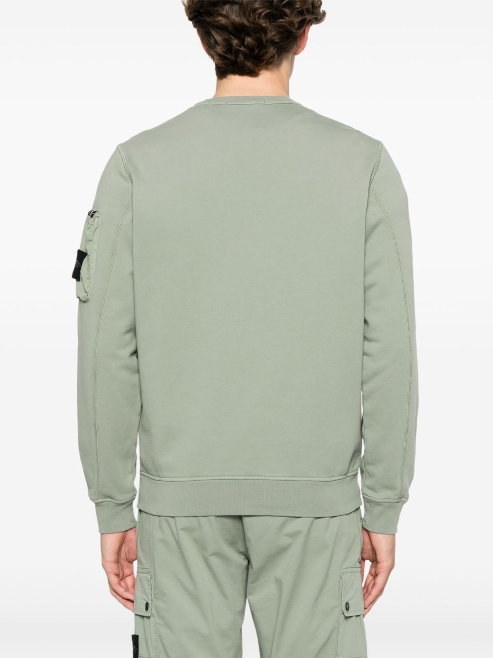 STONE ISLAND DETACHABLE-BADGE SWEATSHIRT