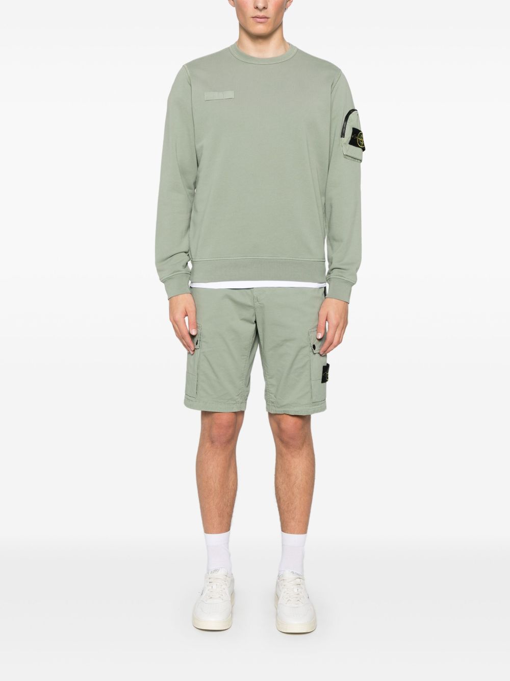 STONE ISLAND DETACHABLE-BADGE SWEATSHIRT