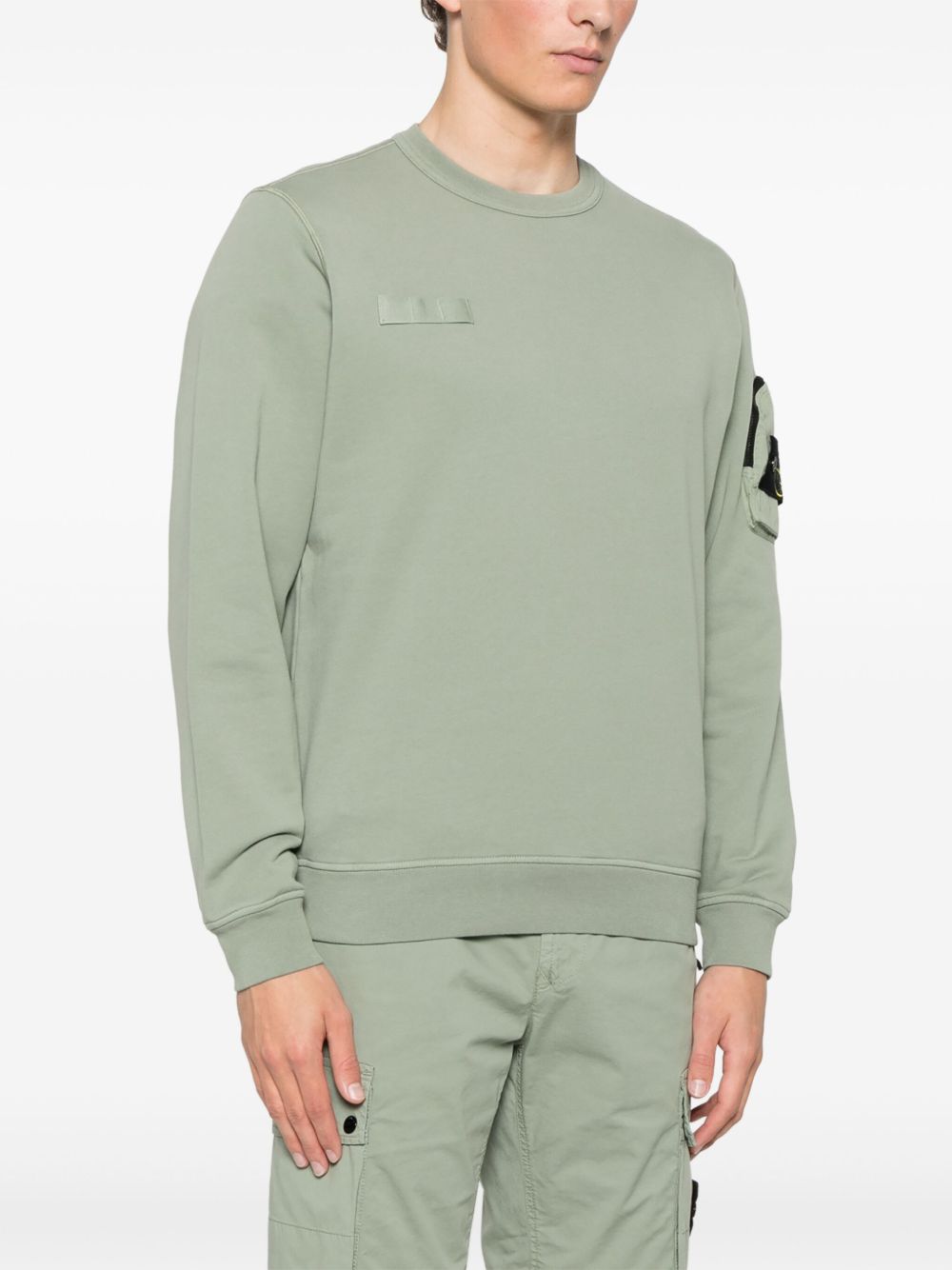 STONE ISLAND DETACHABLE-BADGE SWEATSHIRT