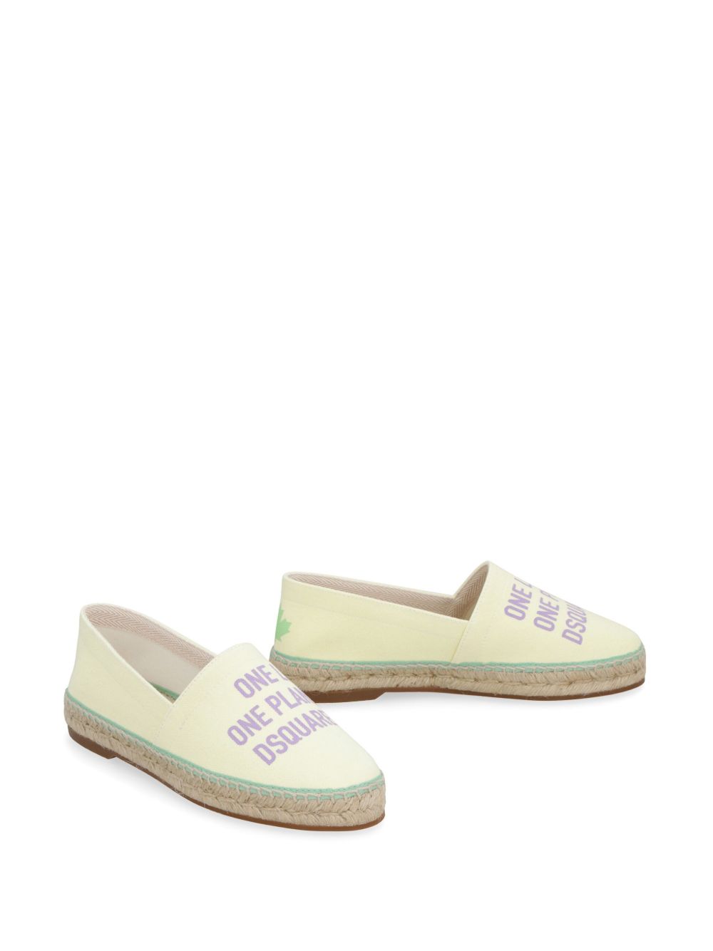 DSQUARED2 Espadrilles met logoprint - Beige