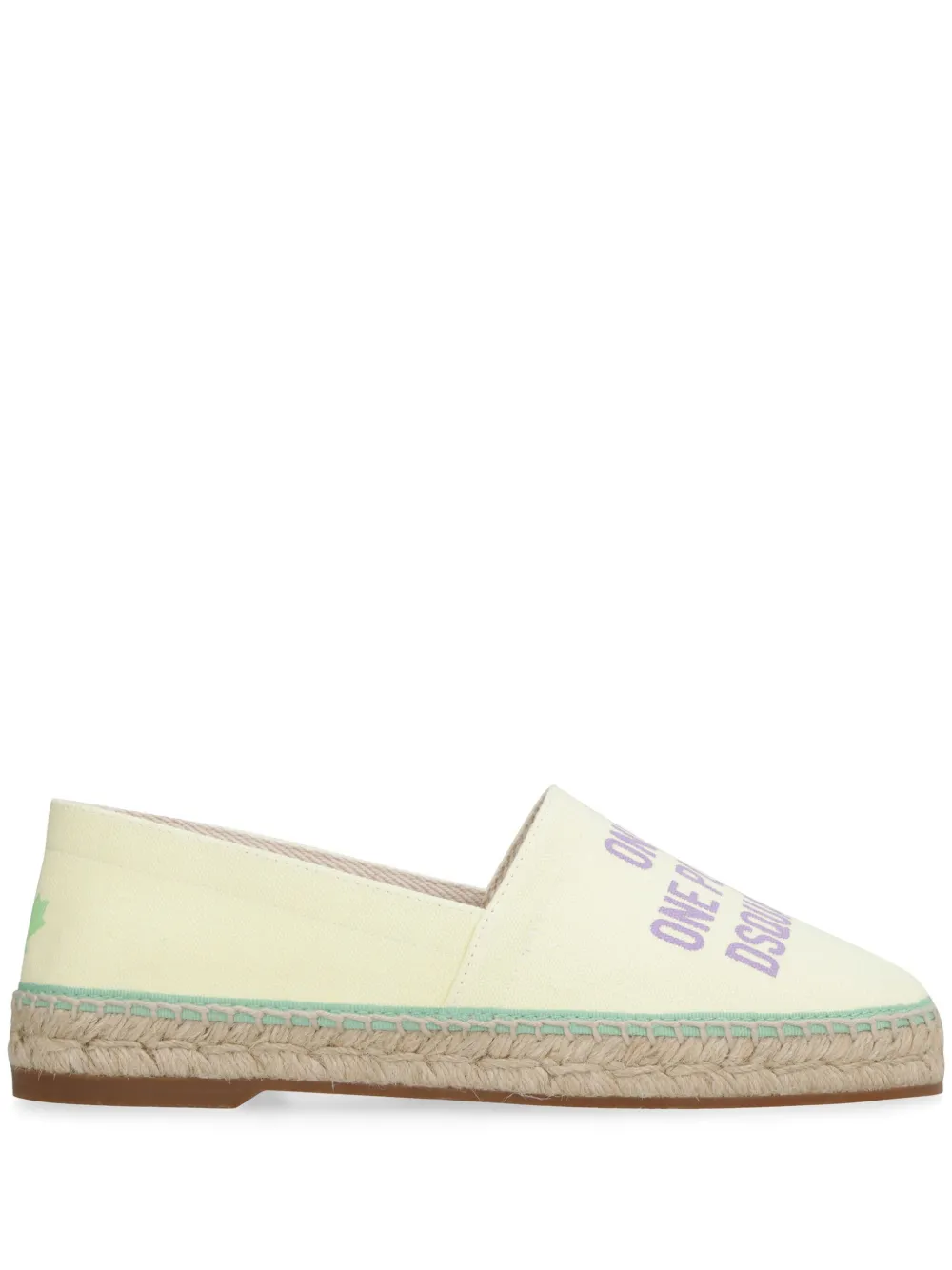 DSQUARED2 Espadrilles met logoprint Beige