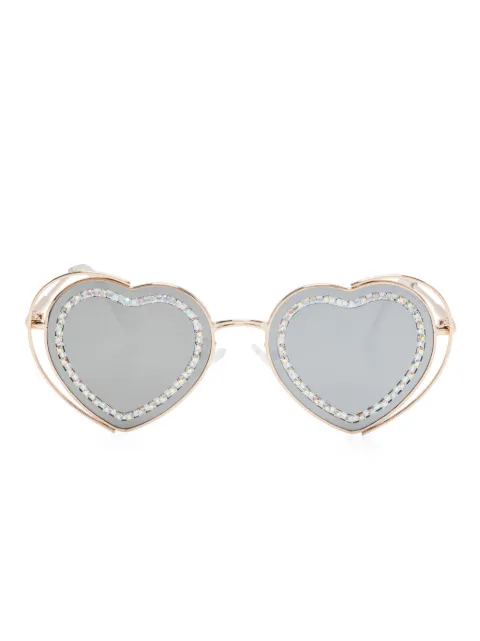 Monnalisa heart-frame sunglasses