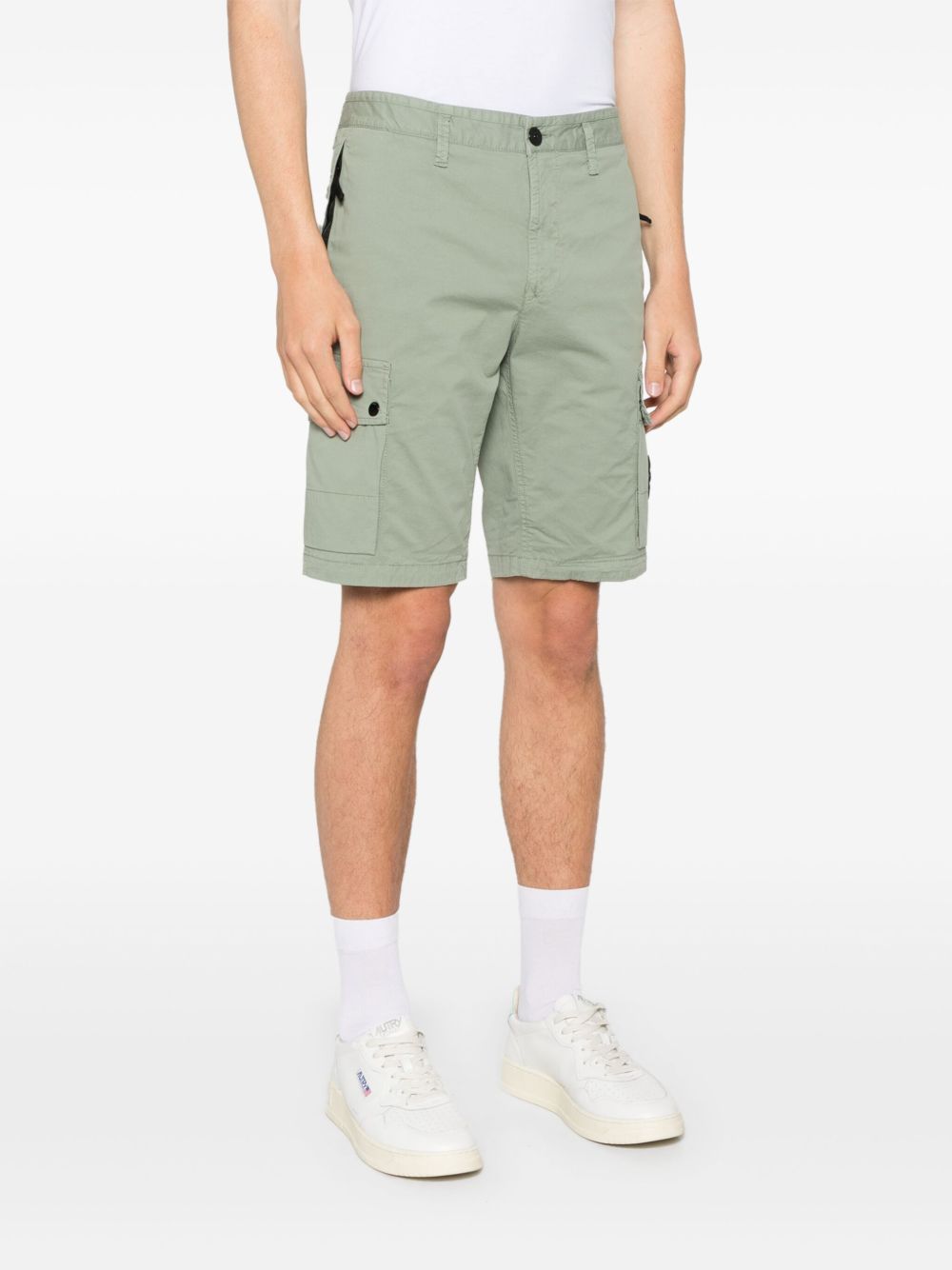 STONE ISLAND DETACHABLE-BADGE SHORTS