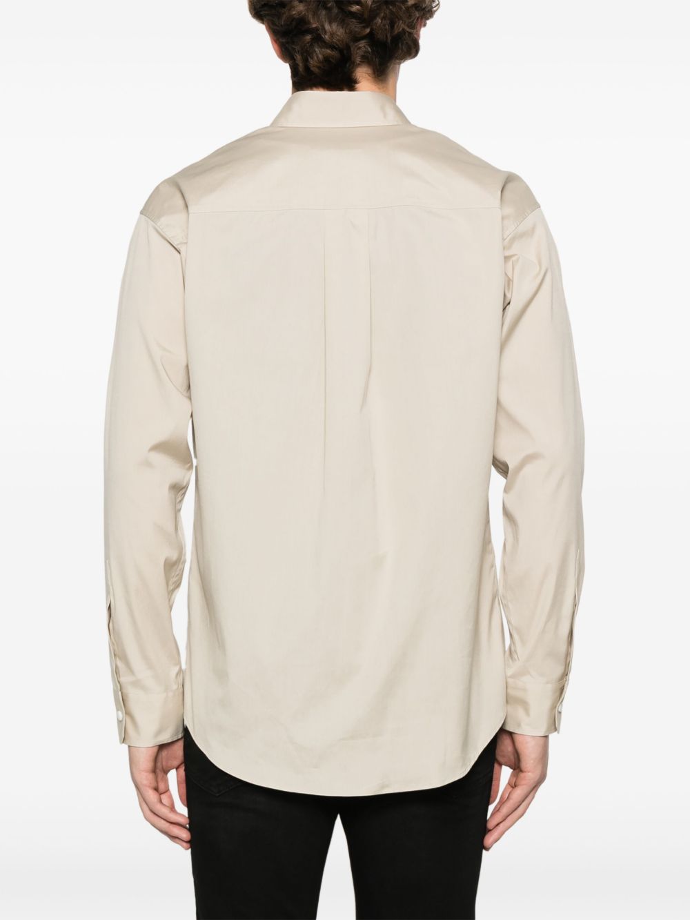 DSQUARED2 LOGO-FLOCKED SHIRT