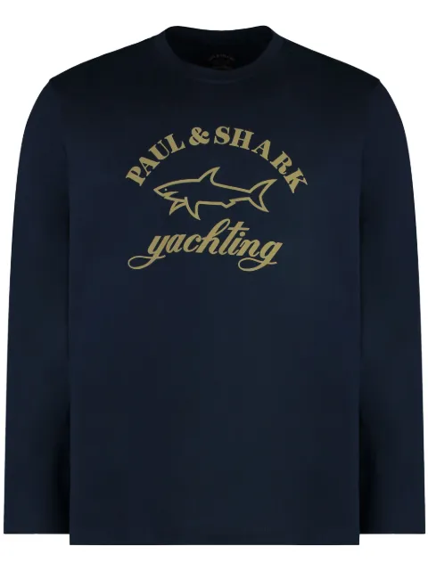 Paul & Shark logo-print cotton T-shirt