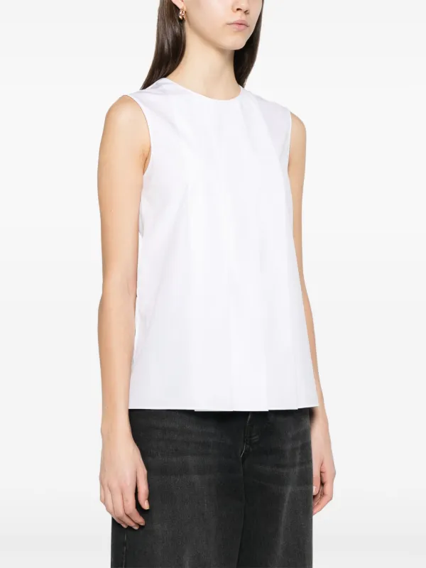 Marni pleat-detail Blouse | White | FARFETCH