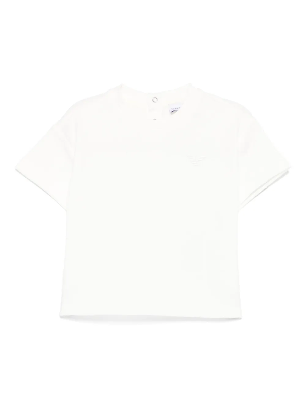 Emporio Ar i Kids T-shirt met geborduurd logo Wit