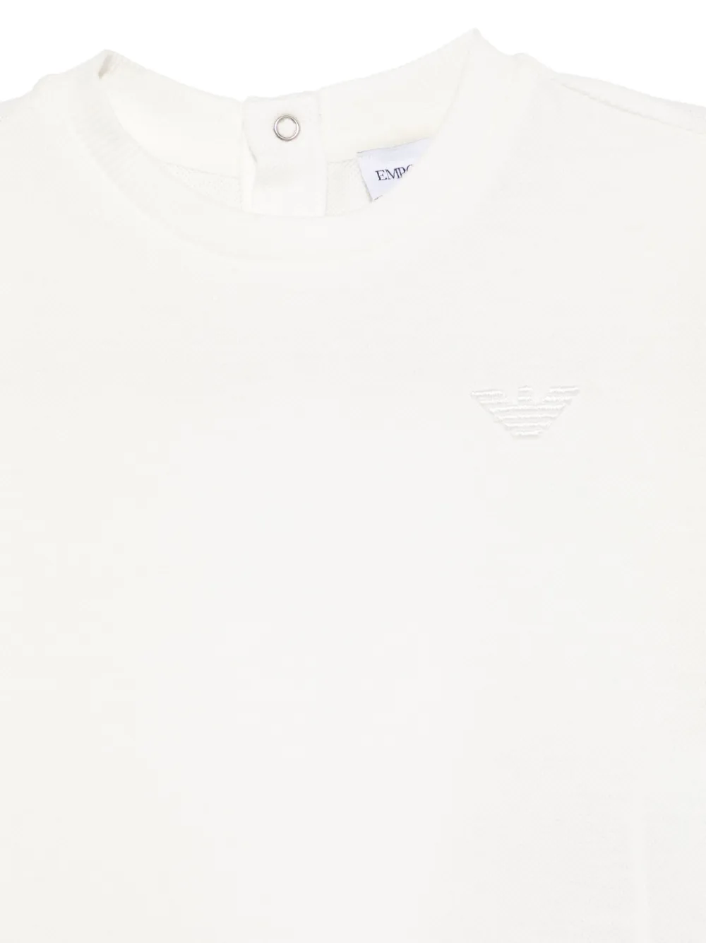 Emporio Armani Kids T-shirt met geborduurd logo Wit