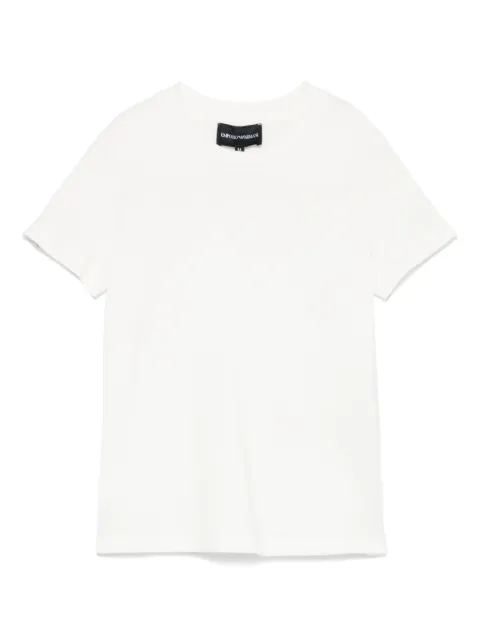 Emporio Armani Kids logo-embroidered T-shirt