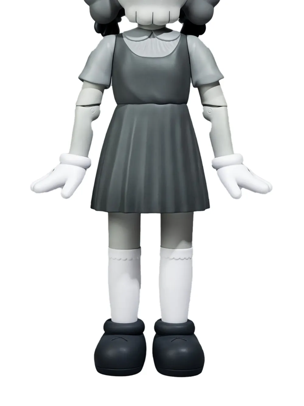 Kaws X Squid Game Young-hee "monotone" Figurine In Grey