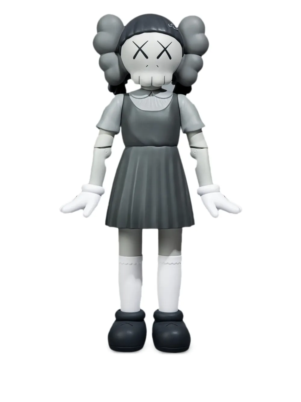 KAWS x Squid Game Young-Hee "Monotone" figurine | Grey | Image 1