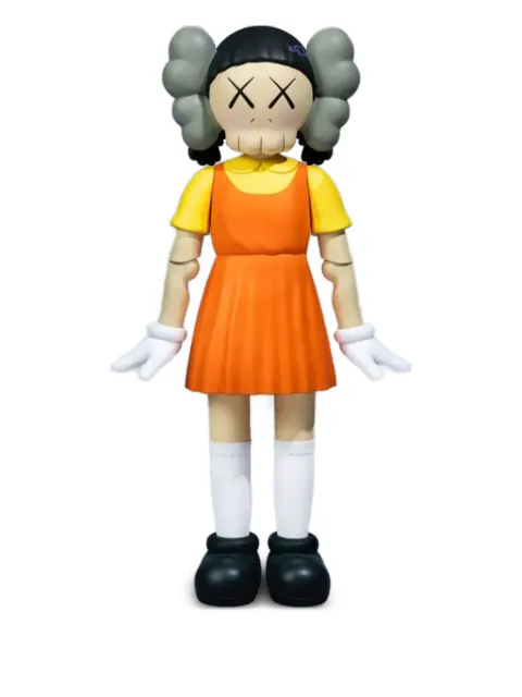 KAWS x Squid Game Young-Hee "Colored" figurine