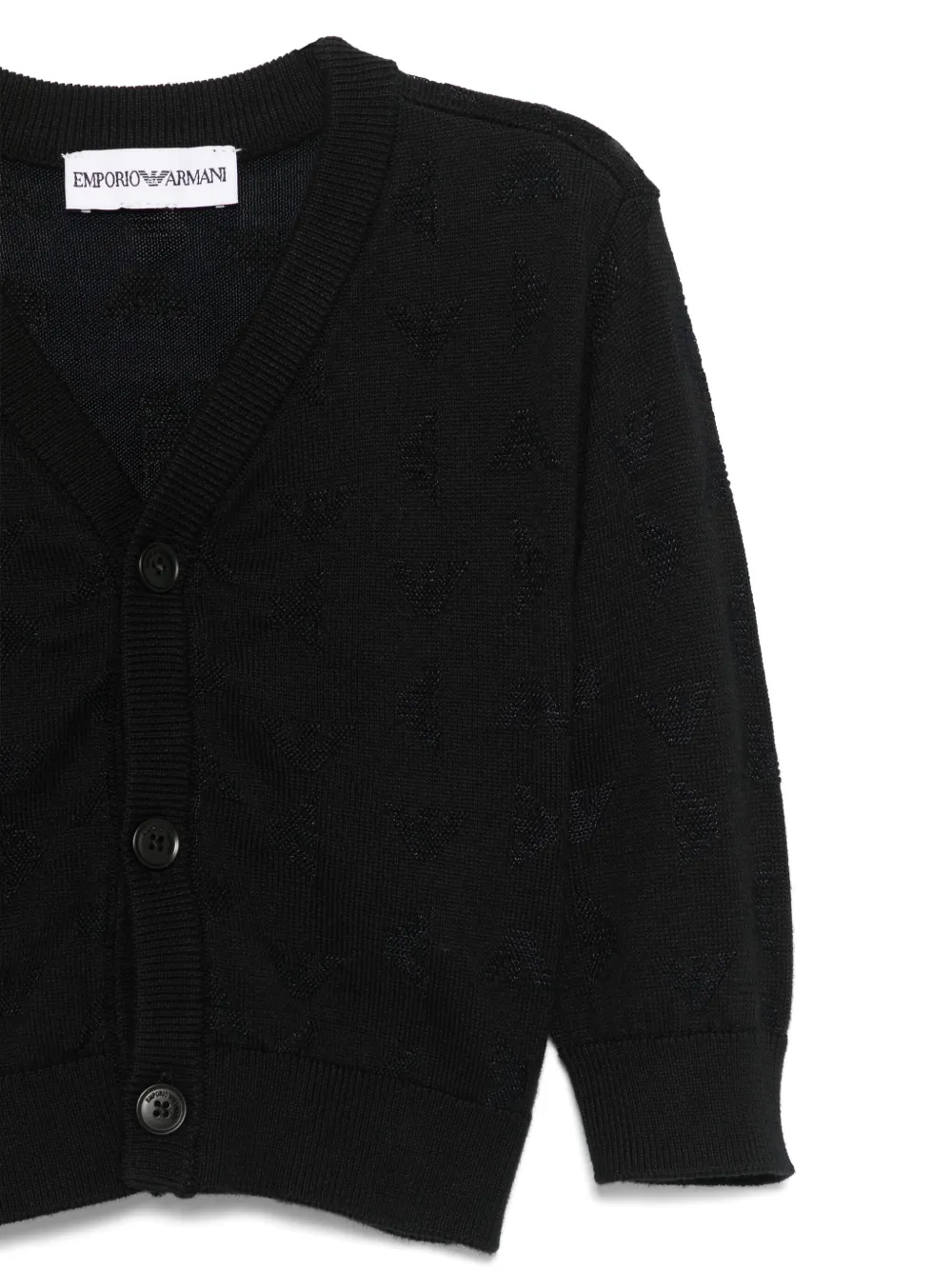 Emporio Armani Kids Vest met ceintuur Blauw