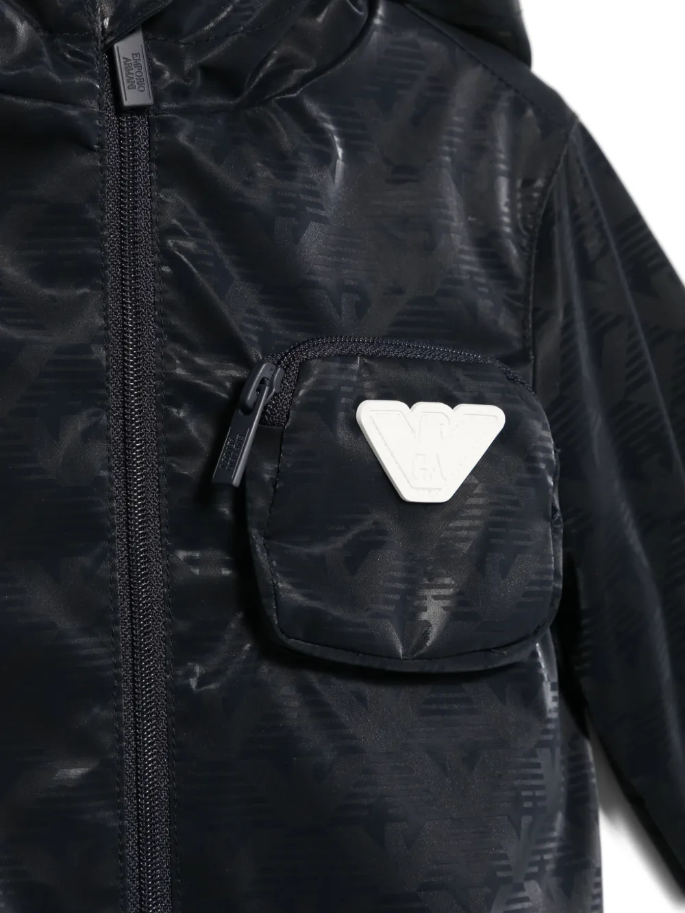 Emporio Armani Kids Jack met rubberen logo Blauw