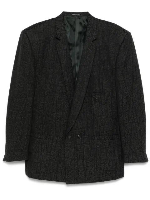Versace Pre-Owned 1980s geometric-pattern blazer