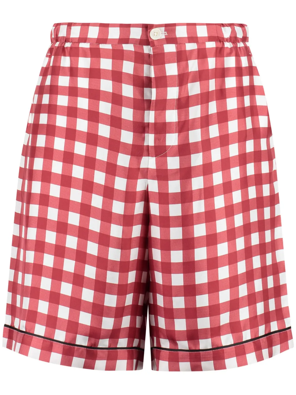 Prada Geruite shorts Rood