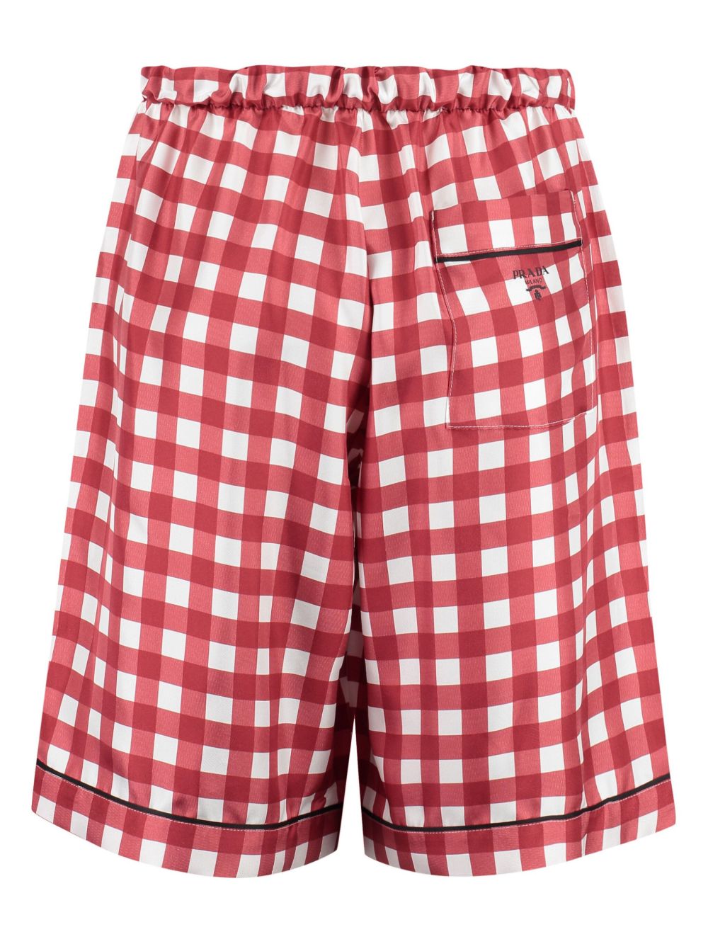 Prada Geruite shorts - Rood