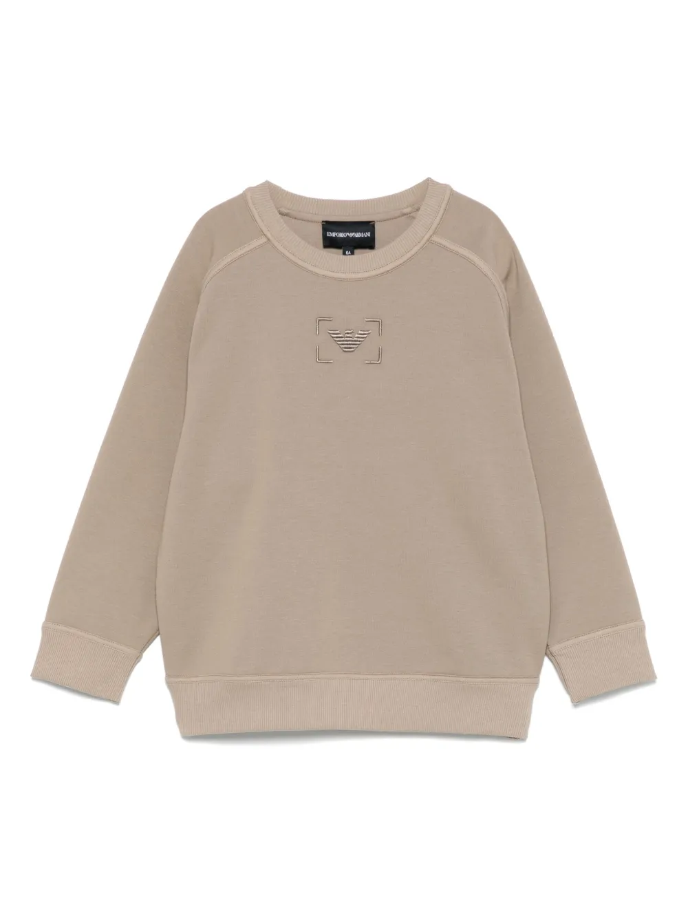 Emporio Ar i Kids Sweater met geborduurd logo Groen