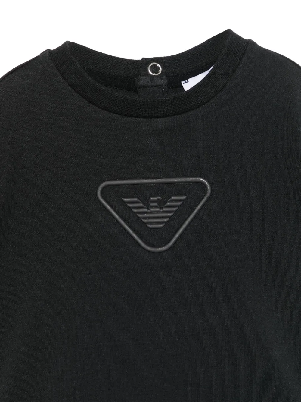 Emporio Armani Kids T-shirt met logo-reliëf Blauw