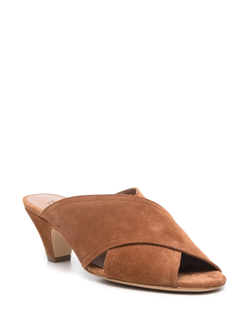 Casadei 55mm suede mules - Bruin