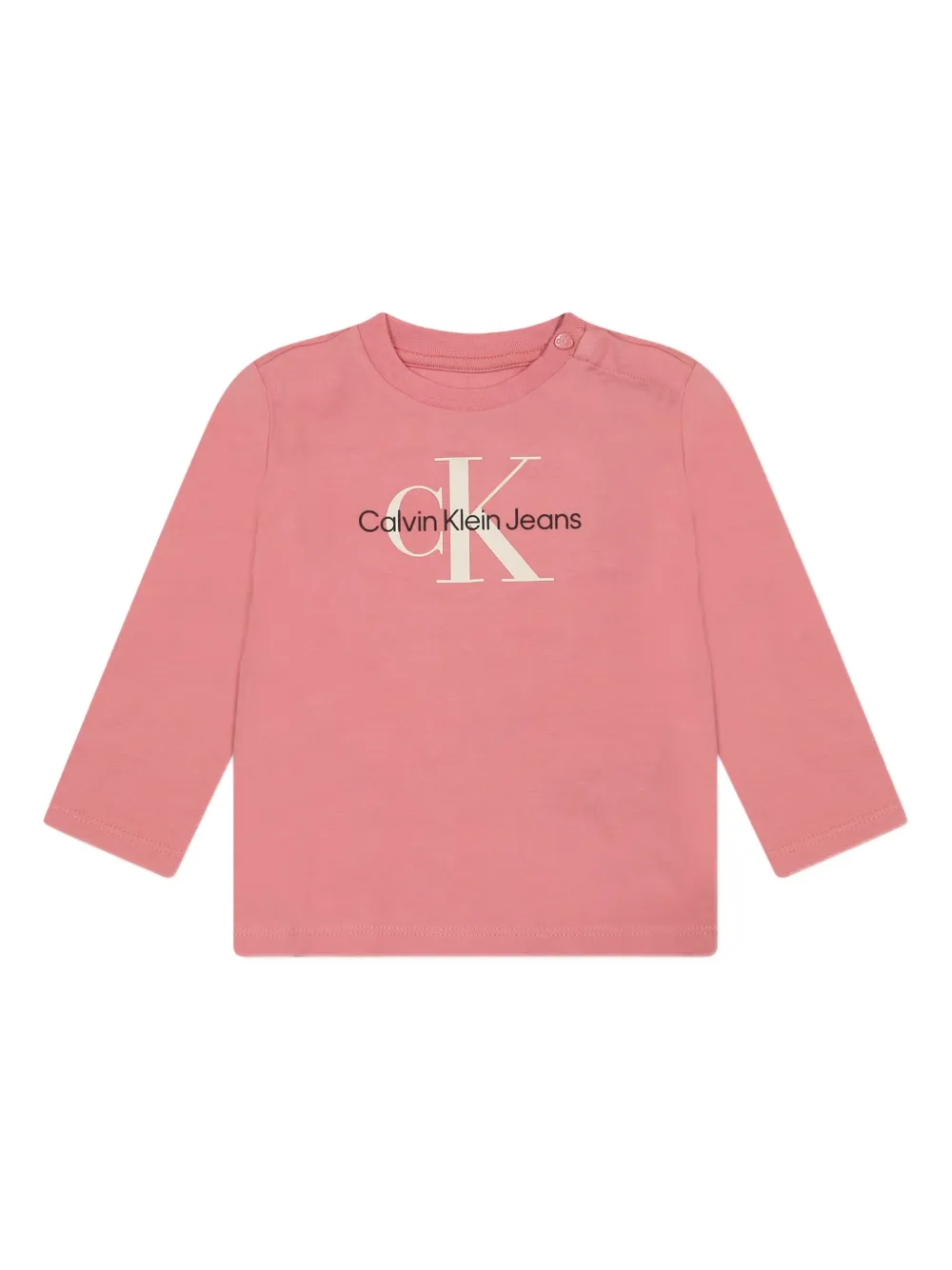 Calvin Klein Kids Sweater met logoprint Roze