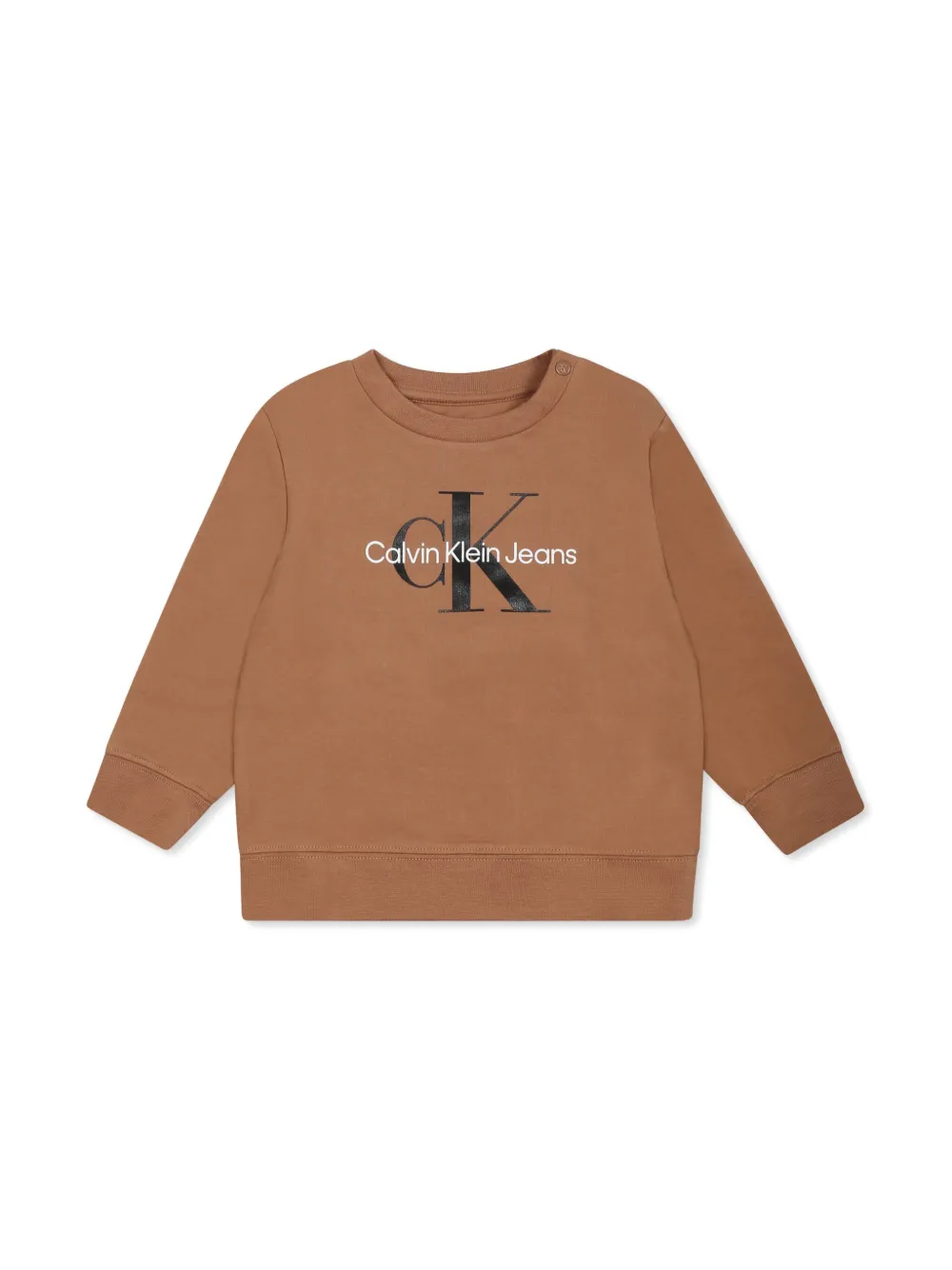 Calvin Klein Kids logo-embroidered tracksuit - Bruin