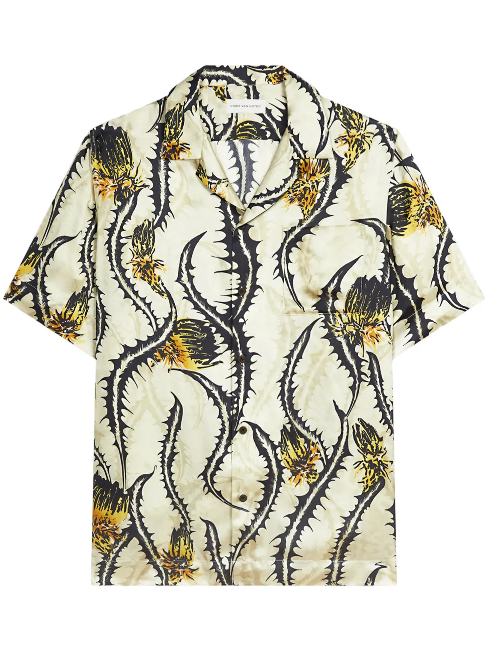 DRIES VAN NOTEN camisa con estampado gráfico | amarillo | Image 1