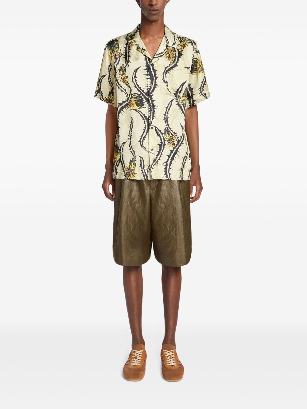 DRIES VAN NOTEN Overhemd met grafische print - Geel