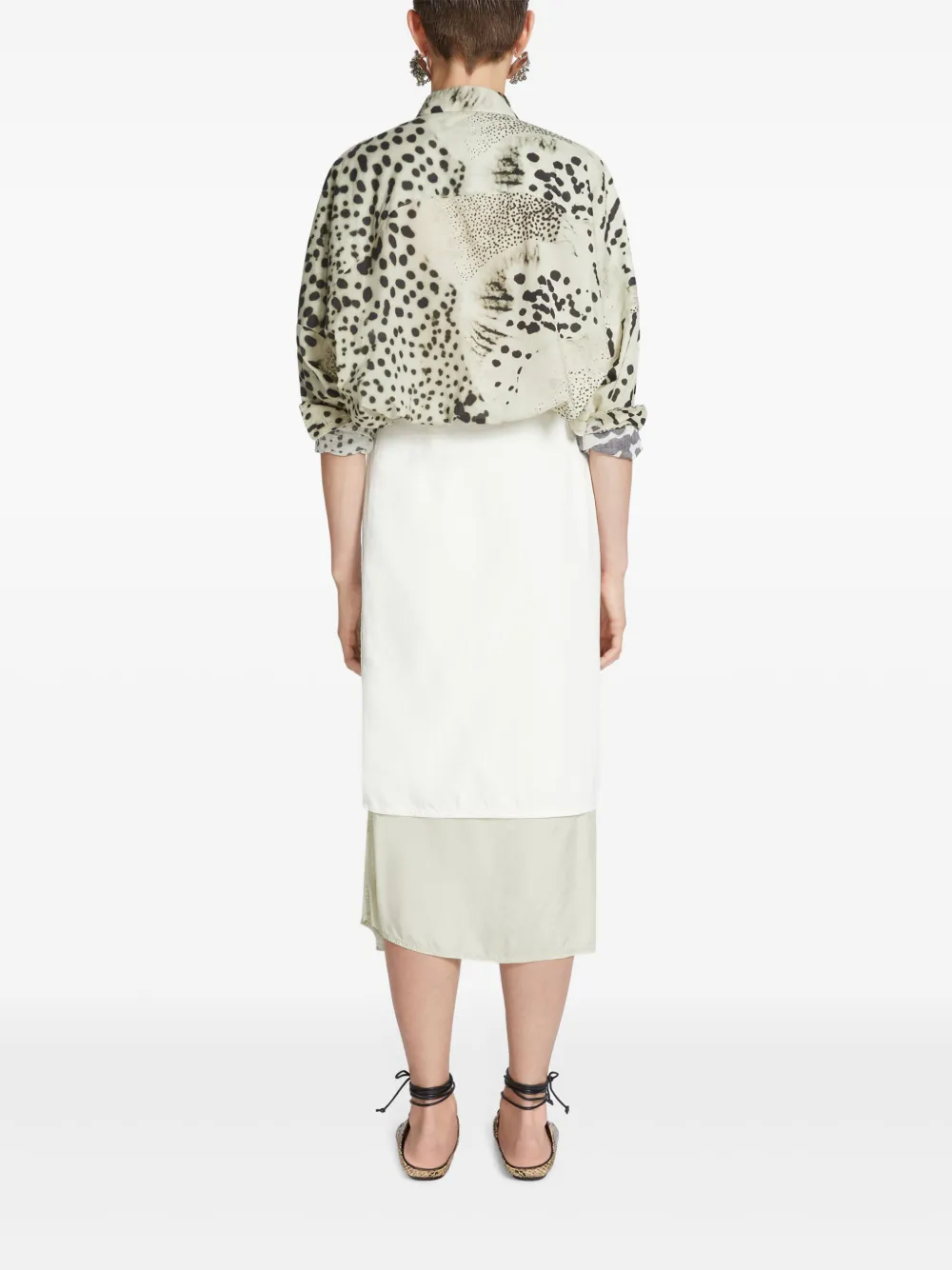 Dries Van Noten Denim Wrap Skirt