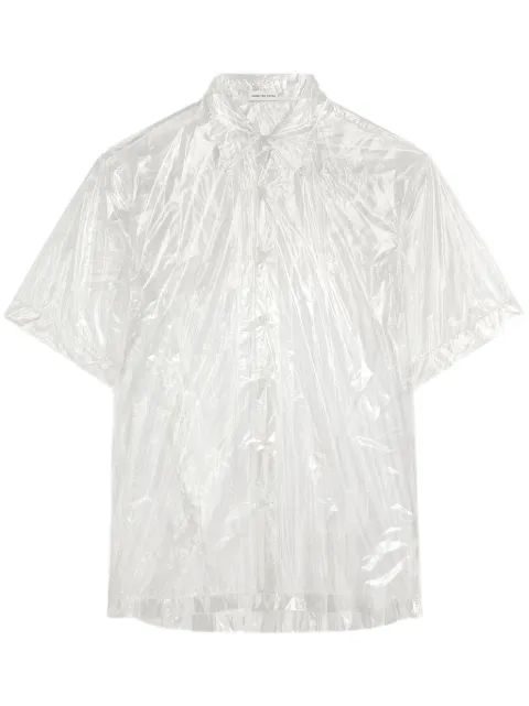 DRIES VAN NOTEN transparent short-sleeved shirt