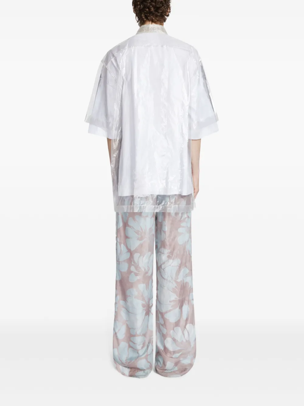 DRIES VAN NOTEN Camicia trasparente con maniche corte | Abbigliamento | Image 4