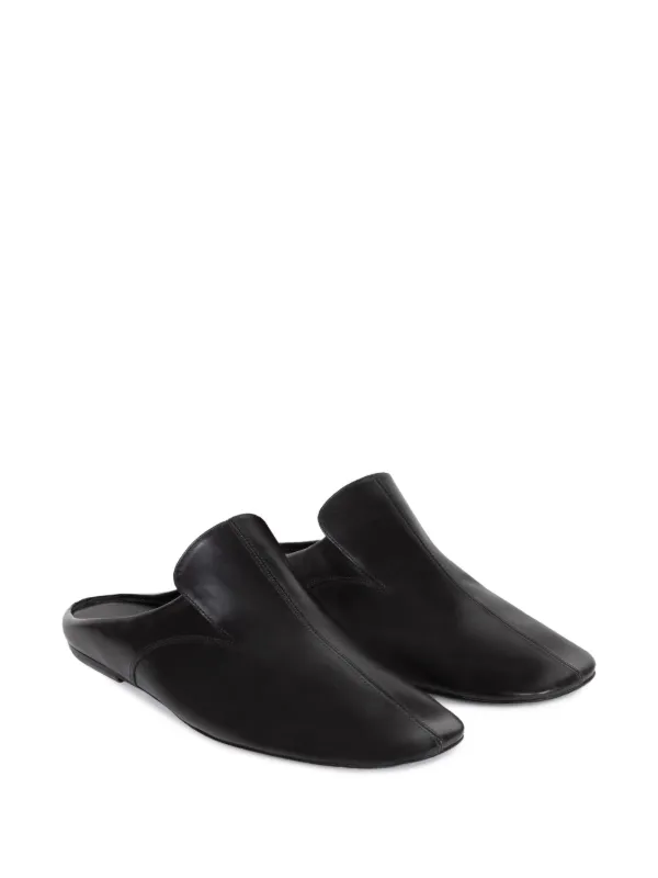 【DRIES VAN NOTEN】SS24 レザー ミュール Black 送料関税込 DRIES VAN NOTEN Paneled Leather Mules | Black | FARFETCH