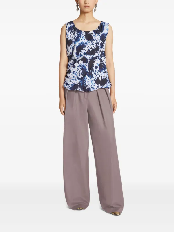 SALE!【DRIES VAN NOTEN】プリントハイライズワイドレッグパンツ SALE!【DRIES VAN NOTEN】プリントハイライズワイドレッグパンツ