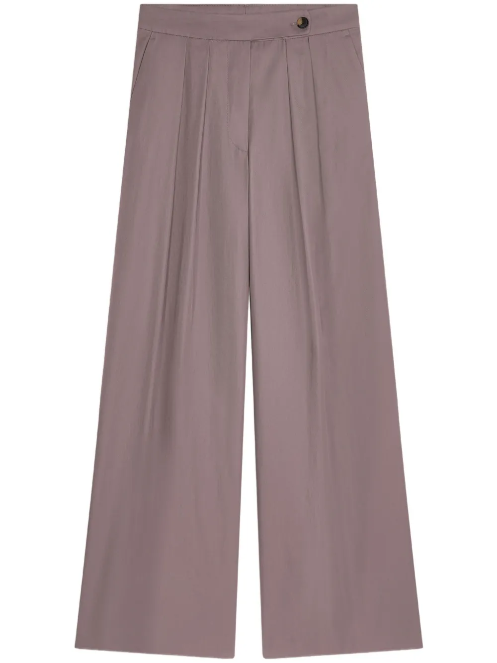 pleated wide-leg trousers