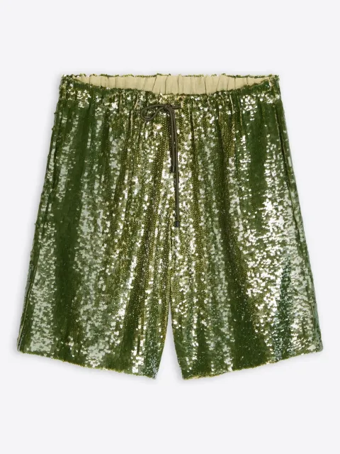DRIES VAN NOTEN sequin-embellished shorts