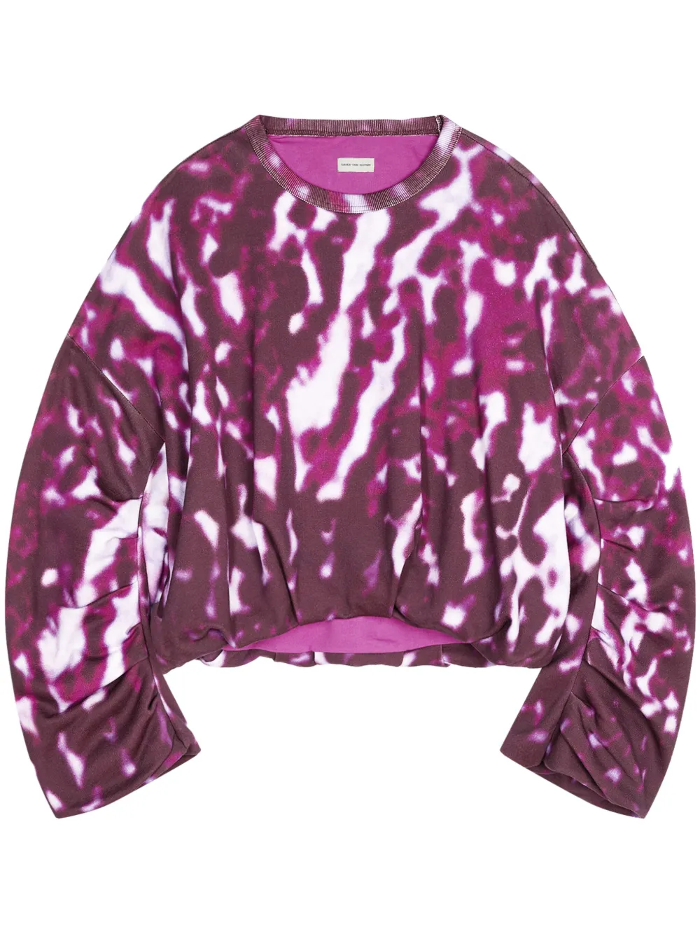 DRIES VAN NOTEN sudadera drapeada | rosado | Image 1