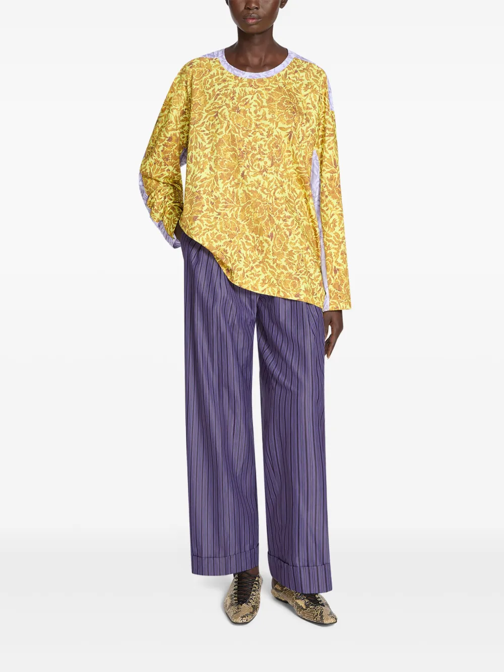 DRIES VAN NOTEN Asymmetrische blouse - Geel