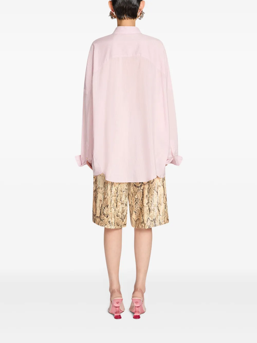 Shop Dries Van Noten Cocoon Shirt In Pink
