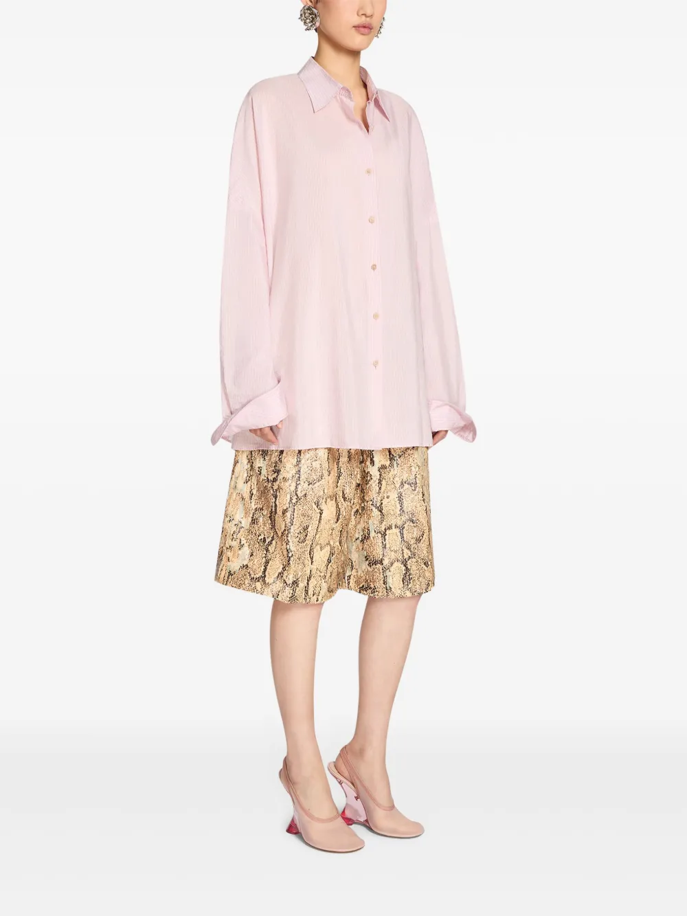Shop Dries Van Noten Cocoon Shirt In Pink
