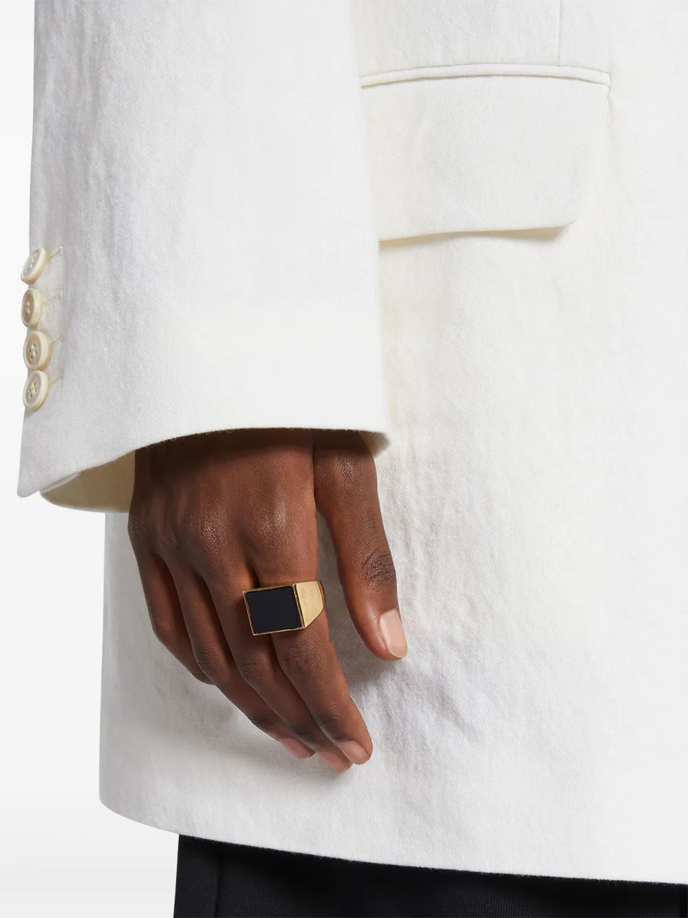 DRIES VAN NOTEN Siegelring aus Messing | Image 2