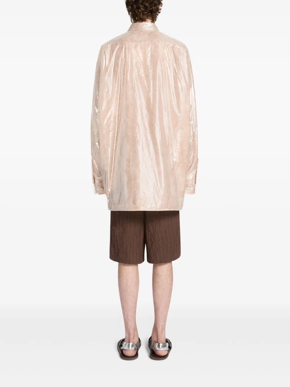 DRIES VAN NOTEN Gewatteerd overhemd Beige
